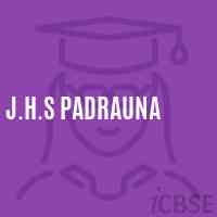 J.H.S Padrauna Middle School Logo
