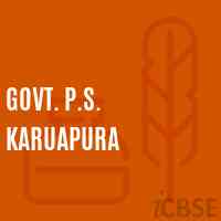 Govt. P.S. Karuapura Primary School Logo