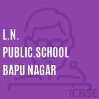 L.N. Public.School Bapu Nagar Logo