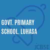 Govt. Primary School. Luhasa Logo