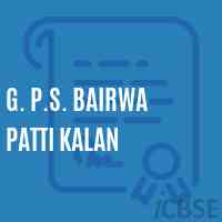 G. P.S. Bairwa Patti Kalan Primary School Logo