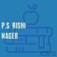 P.S. Rishi Nager Primary School Logo