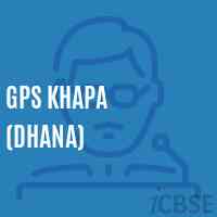 Gps Khapa (Dhana) Primary School Logo