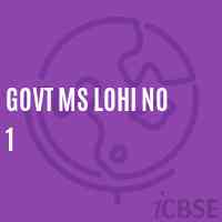 Govt Ms Lohi No 1 Middle School Logo