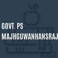 Govt. Ps Majhguwanhansraj Primary School Logo