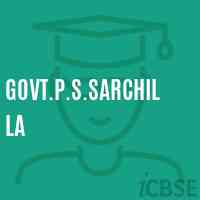Govt.P.S.Sarchilla Primary School Logo