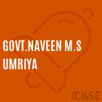 Govt.Naveen M.S Umriya Middle School Logo
