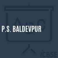 P.S. Baldevpur Primary School Logo
