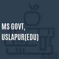 Ms Govt, Uslapur(Edu) Middle School Logo