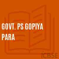 Govt. Ps Gopiya Para Primary School Logo