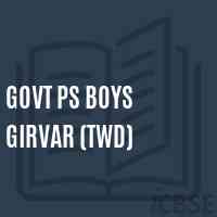 Govt Ps Boys Girvar (Twd) Primary School Logo