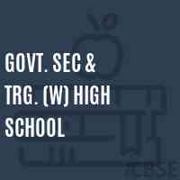 Govt. Sec & Trg. (W) High School Logo