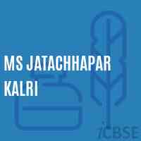 Ms Jatachhapar Kalri Middle School Logo