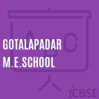 Gotalapadar M.E.School Logo