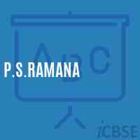 P.S.Ramana Primary School Logo