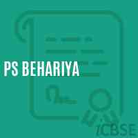 Ps Behariya Primary School Logo