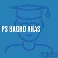 Ps Baghd Khas Primary School Logo