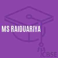 Ms Raiduariya Middle School Logo