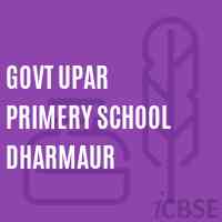 Govt Upar Primery School Dharmaur Logo