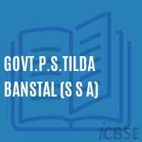 Govt.P.S.Tilda Banstal (S S A) Primary School Logo