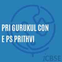 Pri Gurukul Con E Ps Prithvi Primary School Logo