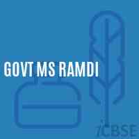 Govt Ms Ramdi Middle School Logo