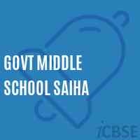 Govt Middle School Saiha Logo