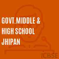 Govt.Middle & High School Jhipan Logo