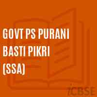 Govt Ps Purani Basti Pikri (Ssa) Primary School Logo