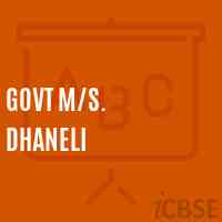 Govt M/s. Dhaneli Middle School Logo