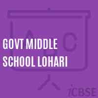Govt Middle School Lohari Logo