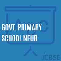 Govt. Primary School Neur Logo