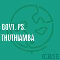 Govt. Ps. Thuthiamba Primary School Logo