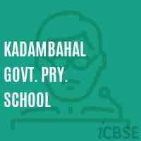 Kadambahal Govt. Pry. School Logo