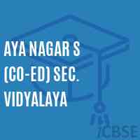 Aya Nagar S (Co-ed) Sec. Vidyalaya Senior Secondary School Logo