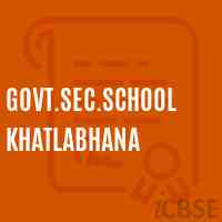 Govt.Sec.School Khatlabhana Logo