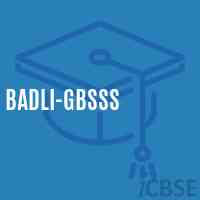 Badli-GBSSS High School Logo