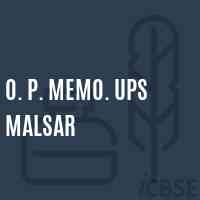 O. P. Memo. Ups Malsar Middle School Logo