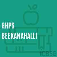 Ghps Beekanahalli Middle School Logo