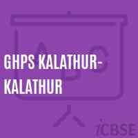 Ghps Kalathur- Kalathur Middle School Logo
