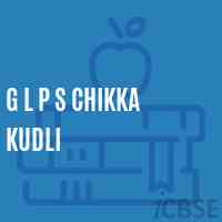G L P S Chikka Kudli Primary School Logo