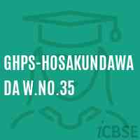 Ghps-Hosakundawada W.No.35 Middle School Logo