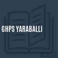 Ghps Yaraballi Middle School Logo