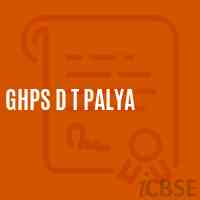 Ghps D T Palya Middle School Logo