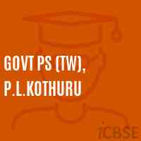 GOVT PS (TW), P.L.Kothuru Primary School Logo