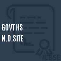 Govt Hs N.D.Site Secondary School Logo