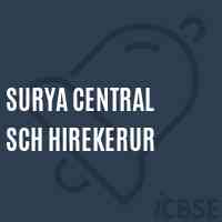 Surya Central Sch Hirekerur Middle School Logo
