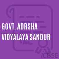 Govt. Adrsha Vidyalaya Sandur Secondary School Logo
