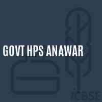 Govt Hps Anawar Middle School Logo