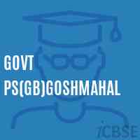 Govt Ps(Gb)Goshmahal Primary School Logo